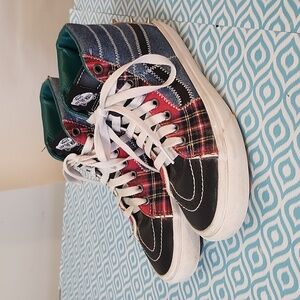 Vans SK8-Hi Tartan Daze Sneakers kids 4 or women's 5.5